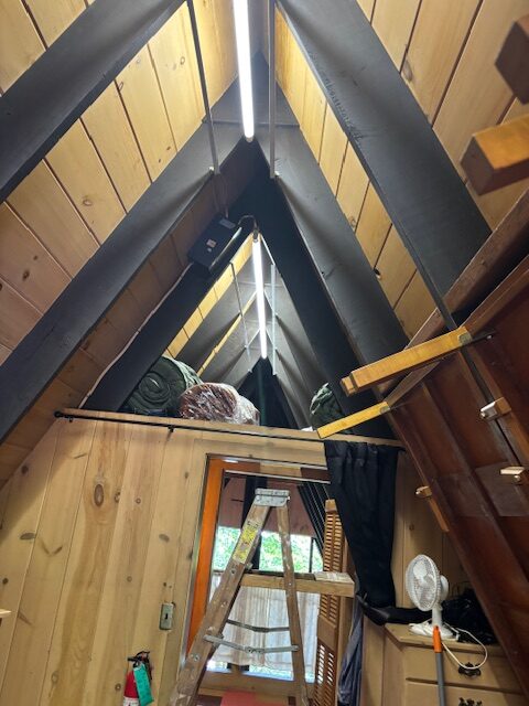 photo of inside a-frame
