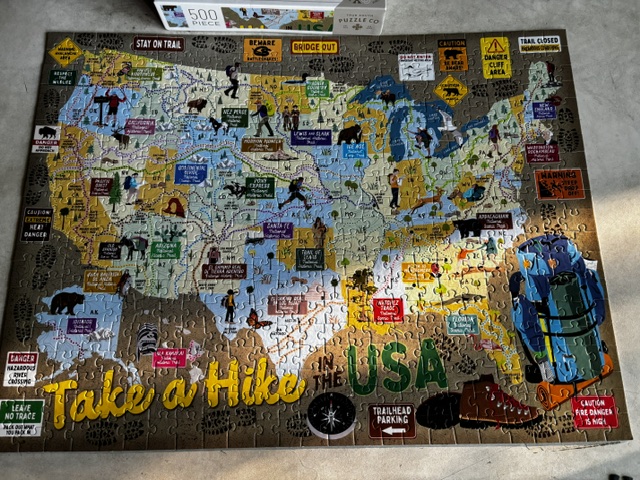 jigsaw puzzle of 50 US States